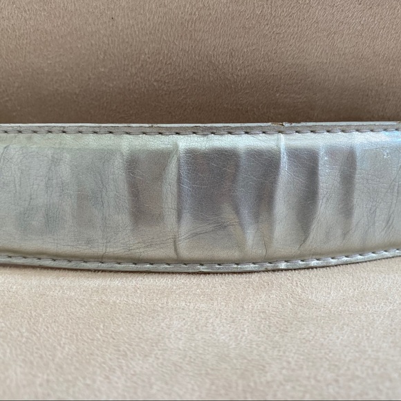 Silver Belt with Colorful Enamel Style Buckle - Picture 5 of 8